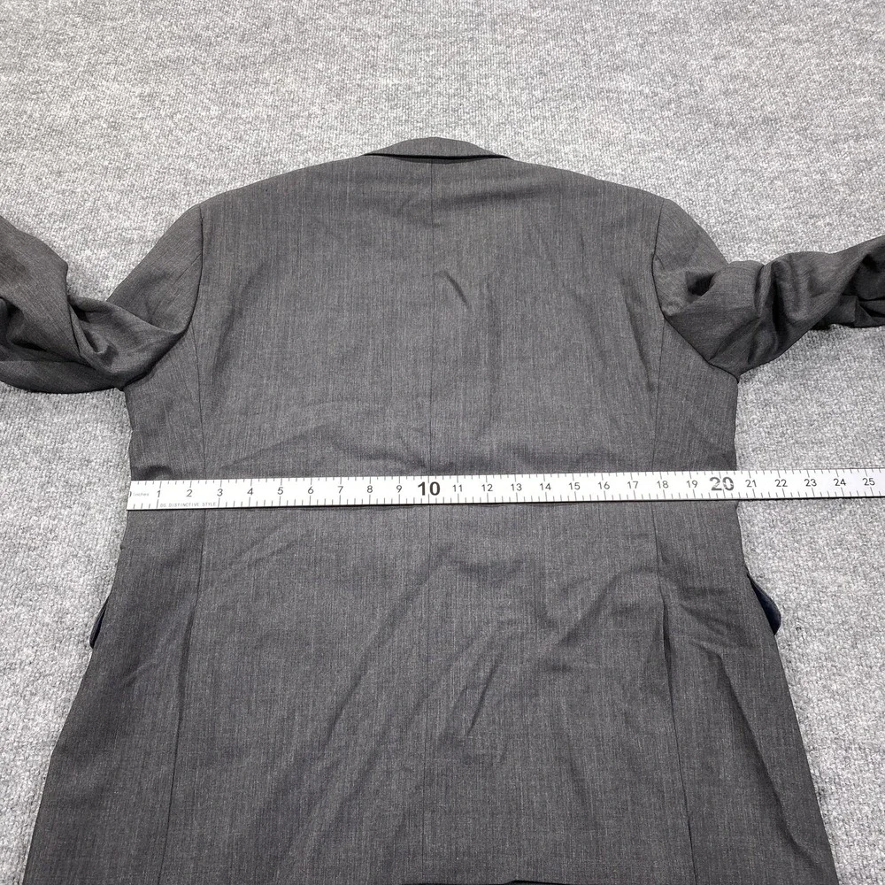 Daniel Hechter Blazer Mens 40S Charcoal Grey 100%‎ Wool Two Button Suit Jacket